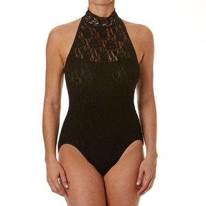 Hanky Panky Lace Halter Bodysuit